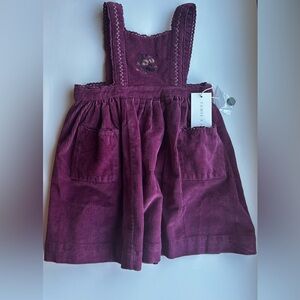 NWT Jamie Kay Corduroy Pinafore Dress